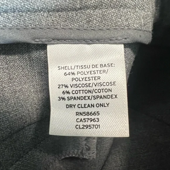 🌫️ EUC CLASSIQUES ENTIER Gray Dress Slacks | Size 8 - Picture 10 of 10